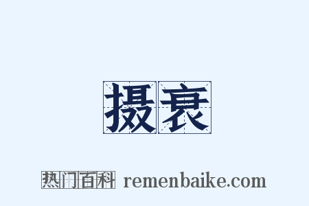 摄衰是什么意思的图片